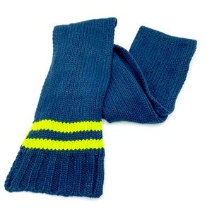 Capelli NY Kids Navy & Green Knit Scarf